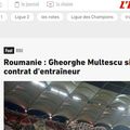 Numirea lui Gigi Mulțescu pe banca lui Dinamo a ajuns până în presa din Franța.