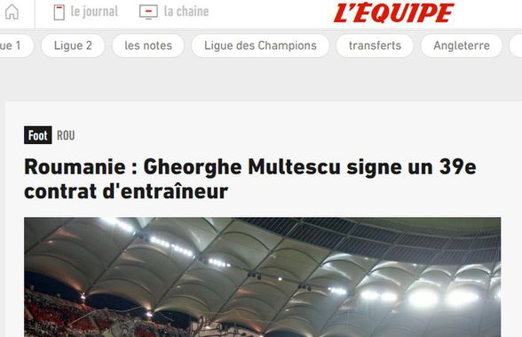 DINAMO. Gigi Mulțescu a ajuns în L'Equipe după ce i-a preluat din nou pe „câini” » Ce au remarcat jurnaliștii francezi