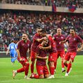 Adrian Ilie (numărul 13 în această imagine) a fost cel mai bun jucător în amicalul Steaua - Astra