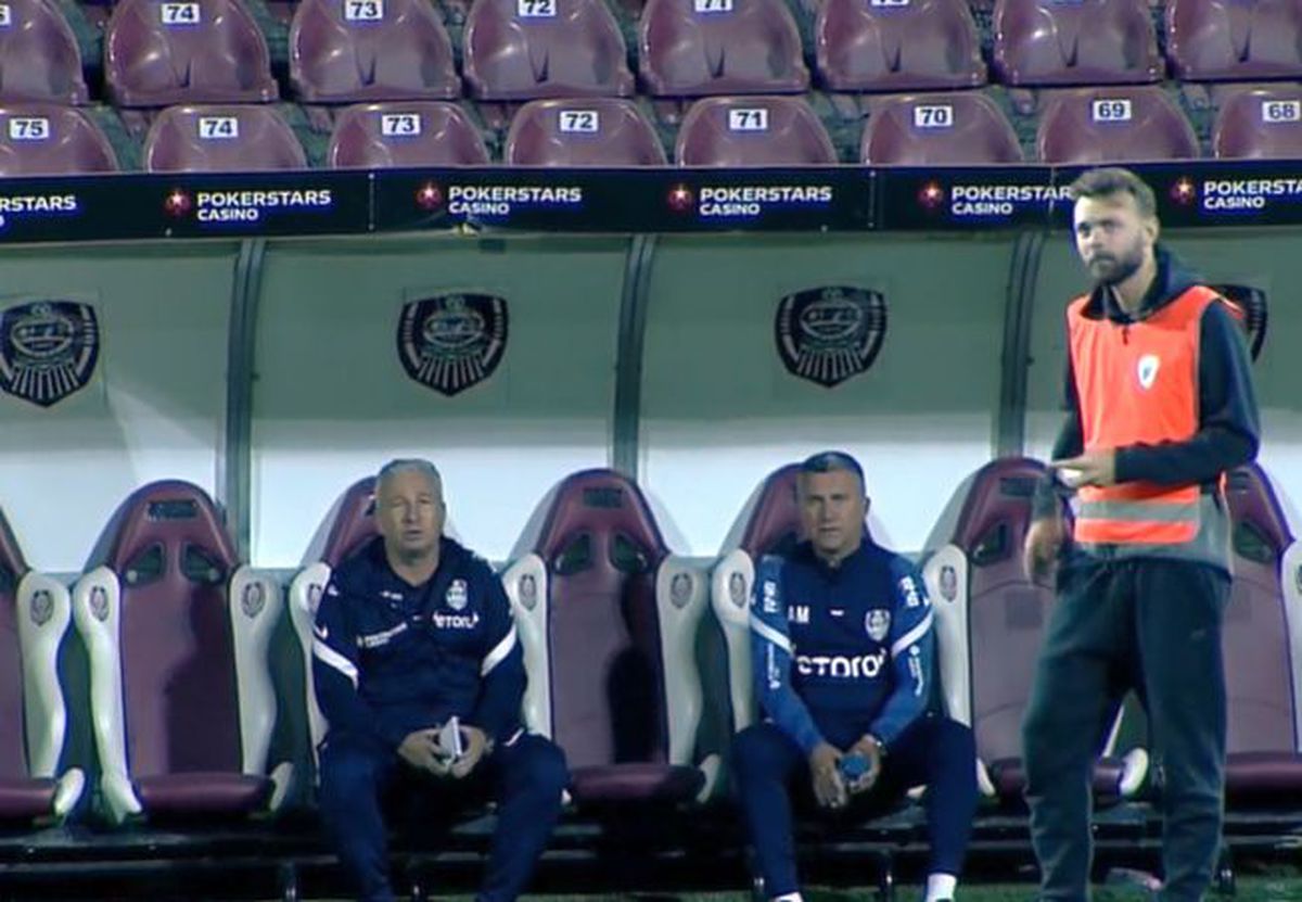 Dan Petrescu, imagini dezolante după eliminarea lui CFR Cluj