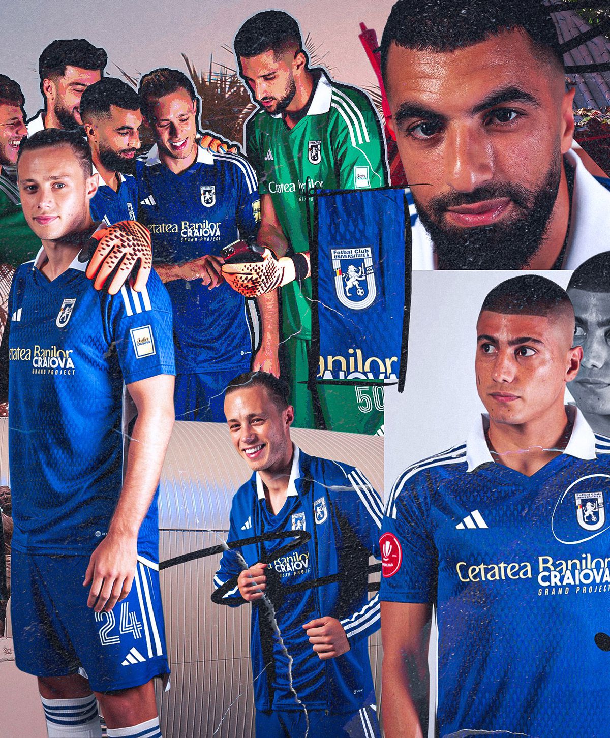 Mititelu îi provoacă pe rivalii de la CSU » Echipamente retro pentru FCU Craiova + siglă neschimbată!
