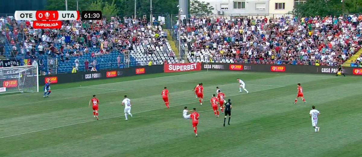 Golul marcat de Alexandru Pop în Oțelul - UTA