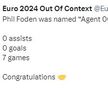 Phil Foden a fost numit „Agentul 007” la Euro 2024: zero pase de gol, zero goluri, 7 meciuri. Felicitări