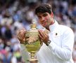 Carlos Alcaraz (21 de ani, 3 ATP) l-a învins pe Novak Djokovic (37 de ani, 2 ATP), scor 6-2, 6-2, 7-6(4), și este campionul de la Wimbledon 2024. Ibericul își apără titlul cucerit anul trecut.