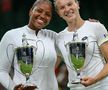 Townsend (stânga) și Siniakova (dreapta), campioanele la dublu feminin / FOTO: Wimbledon