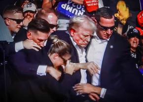 Donald Trump, cu sângele șiroind pe față, evacuat după o tentativă de asasinat » Trăgătorul se afla extraordinar de aproape: harta prezentată de BBC » Agenții fără reacție când un martor a văzut asasinul!