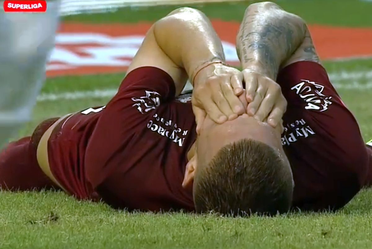 Daniel Bîrligea s-a făcut de râs în CFR Cluj - Dinamo: ratare din 4 metri