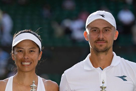 Hsieh și Zielinski, câștigători în proba de dublu mixt / FOTO: Wimbledon