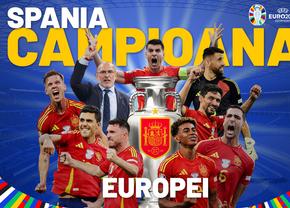 Spania - Anglia 2-1 » It's NOT coming home! Spaniolii scriu ISTORIE: al patrulea triumf continental, record absolut