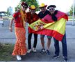 Spectacol pe străzile Berlinului înainte de Spania - Anglia