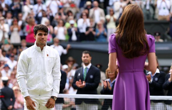 În plină luptă împotriva cancerului, prințesa Kate Middleton i-a înmânat lui Carlos Alcaraz trofeul de campion la Wimbledon