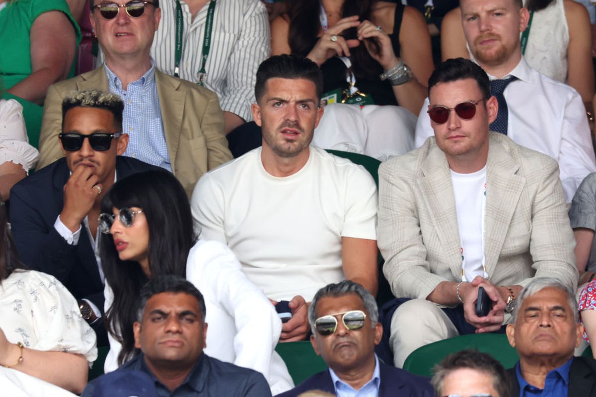 Jack Grealish, în tribune la finala Wimbledon dintre Novak Djokovic și Carlos Alcaraz