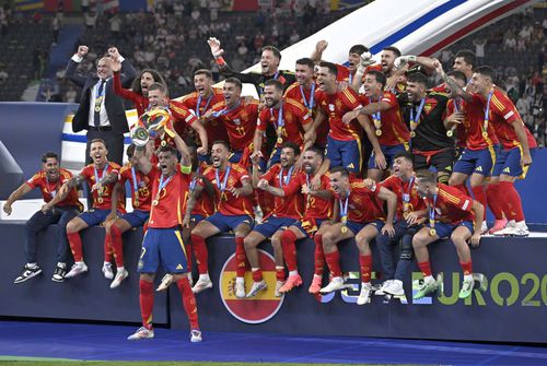 Rodri (28 de ani), închizătorul Spaniei, a fost desemnat cel mai bun fotbalist de la Campionatul European din Germania, după ce ibericii s-au impus în fața Angliei, scor 2-1, în marea finală de la Berlin. / foto: Imago Images