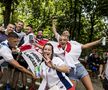 Spectacol pe străzile Berlinului înainte de Spania - Anglia