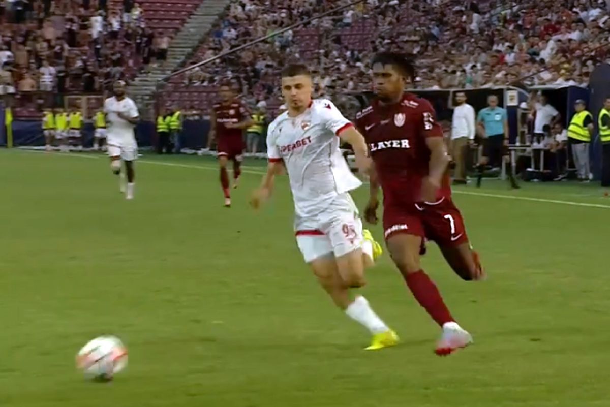 Daniel Bîrligea s-a făcut de râs în CFR Cluj - Dinamo: ratare din 4 metri