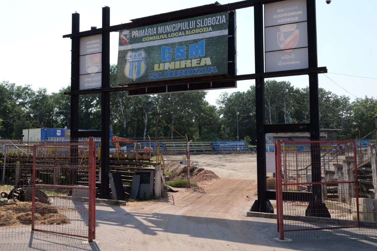 A început modernizarea stadionului „1 mai” din Slobozia