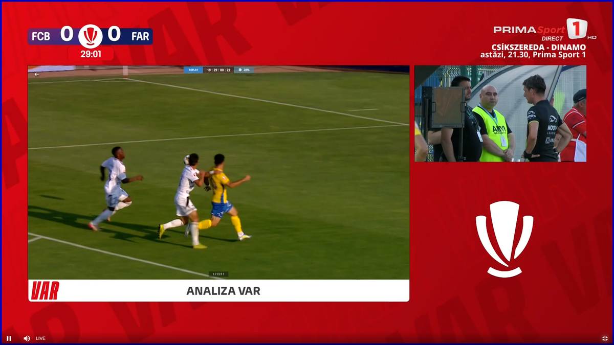 Gică Hagi a intrat în direct să acuze arbitrajul din Botoșani - Farul » Prezent în studio, Marius Avram a dat verdictul