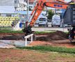 A început modernizarea stadionului „1 mai” din Slobozia // foto: Facebook @ Potor Alexandru