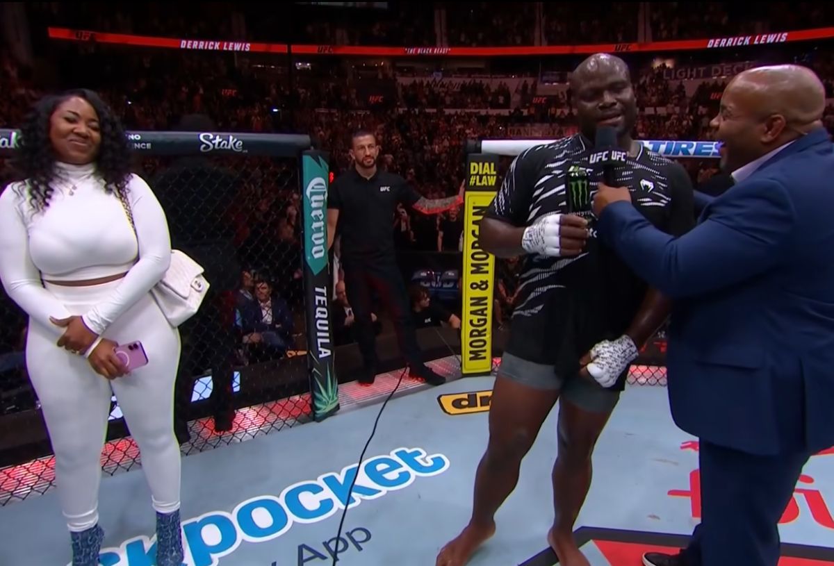 „Urmează nevasta mea, vor fi multe lupte la sol” » Victorios în gala UFC din week-end, „greul” Lewis a făcut pe toată lumea să râdă: