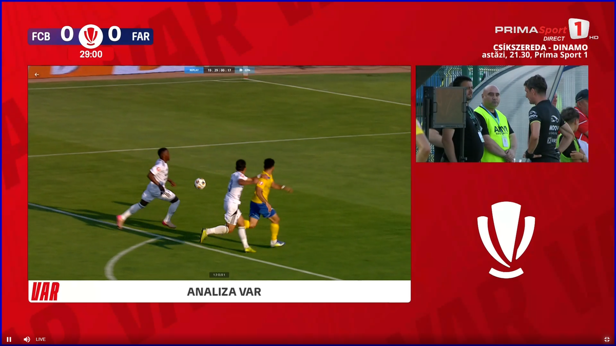 Gică Hagi a intrat în direct să acuze arbitrajul din Botoșani - Farul » Prezent în studio, Marius Avram a dat verdictul