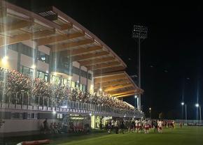 Haos la Csikszereda - Dinamo » A căzut nocturna la primul meci din istorie în Superliga: imagine colosală surprinsă de GSP