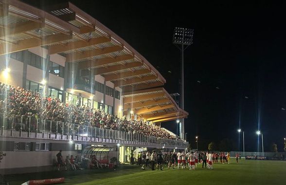 Haos la Csikszereda - Dinamo » A căzut nocturna la primul meci din istorie în Superliga: imagine colosală surprinsă de GSP