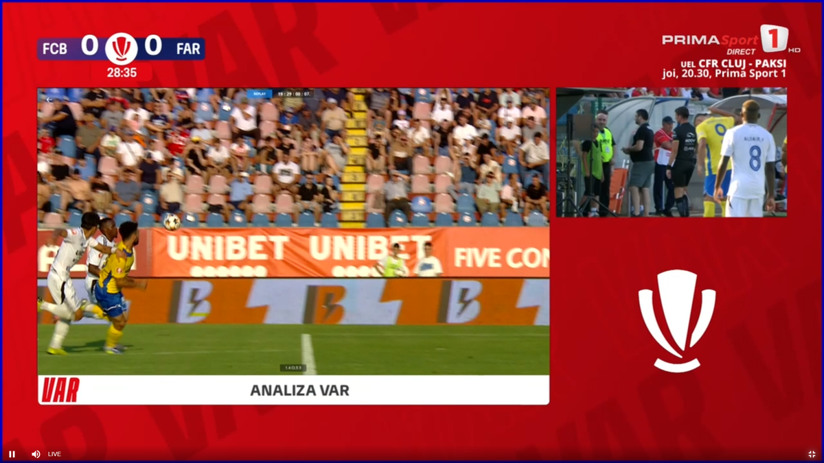 Gică Hagi a intrat în direct să acuze arbitrajul din Botoșani - Farul » Prezent în studio, Marius Avram a dat verdictul