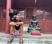 Victor Wembanyama, superstarul NBA, a devenit călugăr războinic la un templu Shaolin din China/Foto: Instagram (Wemby)