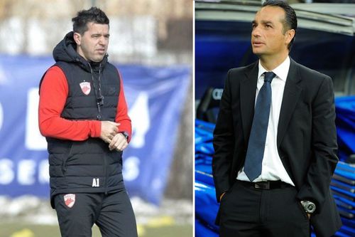 Cosmin Contra (stânga) și Jose Luis Oltra, variantele de înlocuire ale lui Gigi Mulțescu la Dinamo
