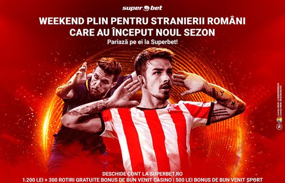 Un week-end plin pentru românii care au început deja noul sezon. Pariază pe ei la Superbet!