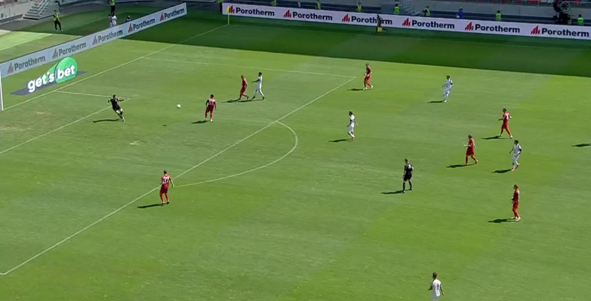 Gol Cristian Andrei  în CSA Steaua - Dacia Unire Brăila