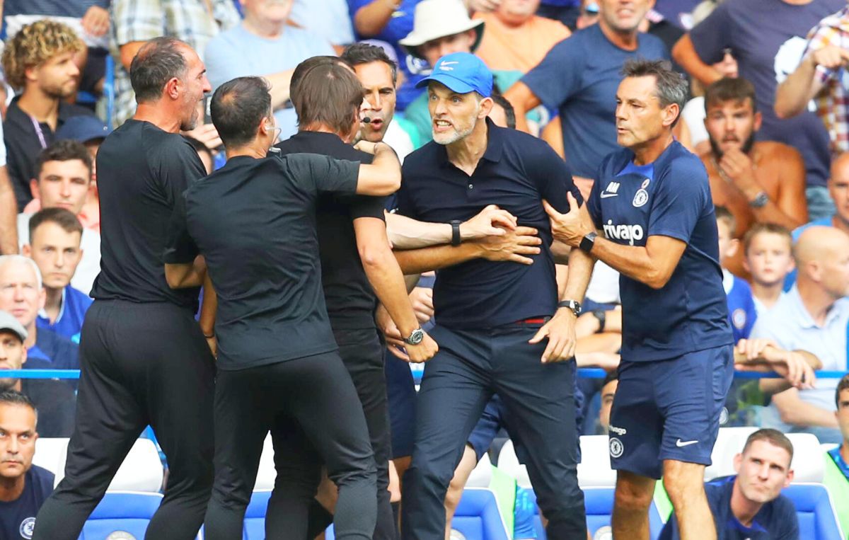 Conte și Tuchel s-au încăierat pe teren! Scene incredibile după Chelsea - Tottenham