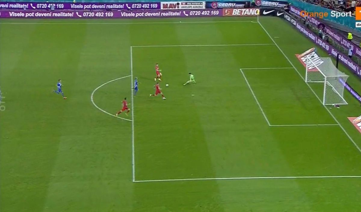 Vedeta de 6 milioane a lui Becali a ratat cu poarta goală » Vezi faza antologică din ultimele secunde de la FCSB - Chindia!