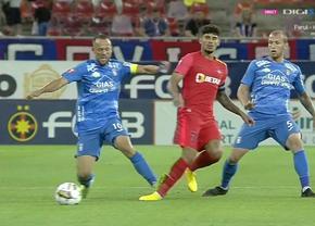 ROȘU în minutul 7 la FCSB - Chindia! » Arbitrul a apelat la VAR