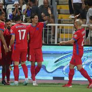 FCSB, fără sponsorul principal pe tricouri, în Kosovo // foto: Ionuț Iordache (GSP)