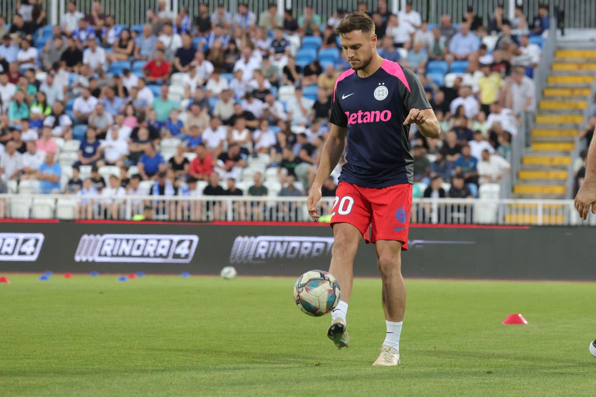 Drita - FCSB, imagini de pe gazon, înainte de meci