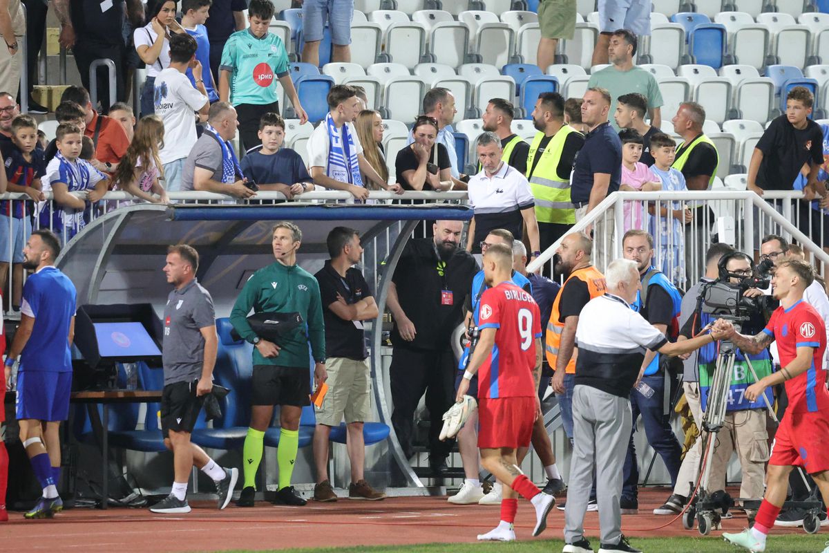 Scandal la finalul meciului Drita - FCSB » Fanii kosovari au venit spre gardurile care apărau terenul: „Țiganii, țiganii!”