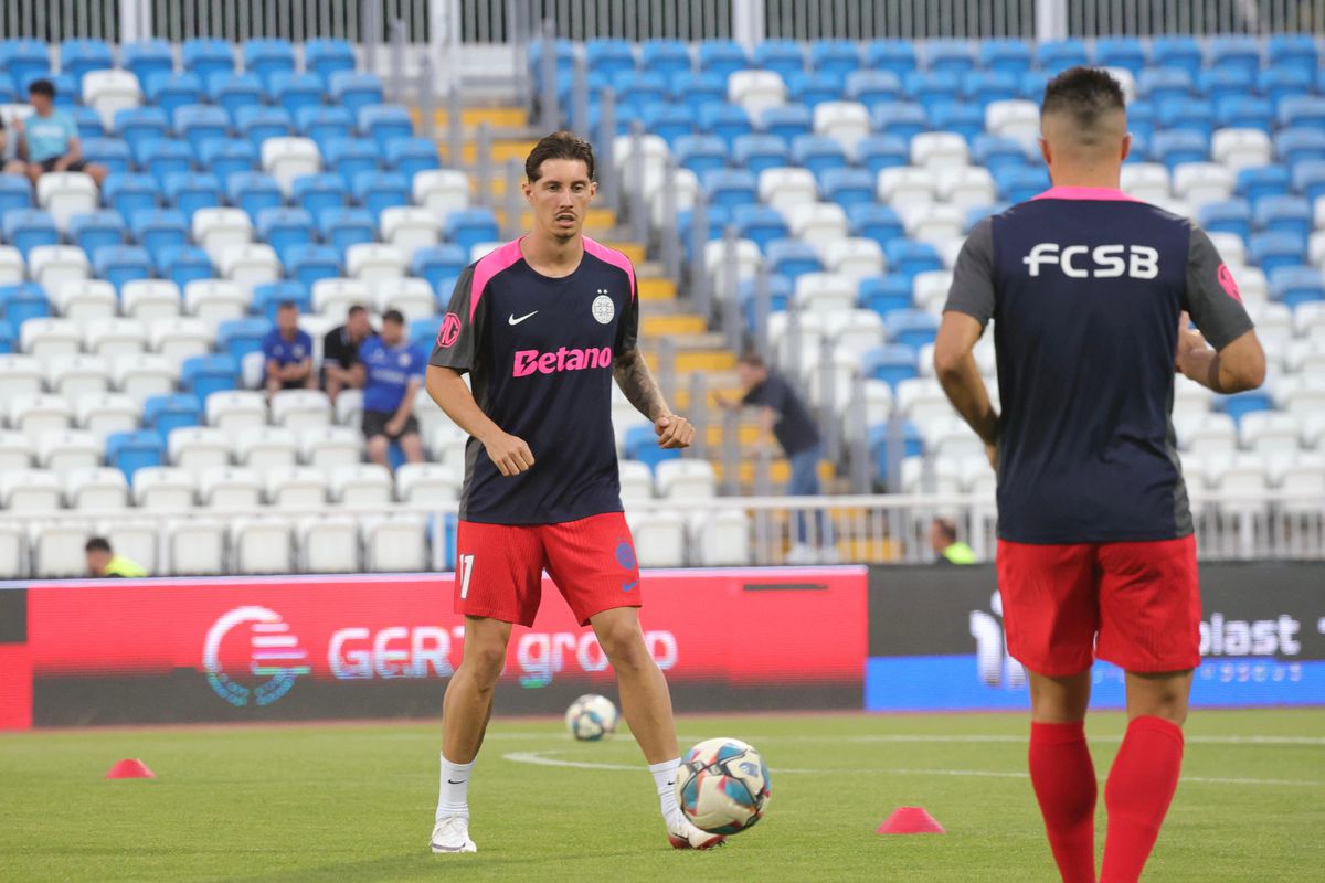 Drita - FCSB, imagini de pe gazon, înainte de meci