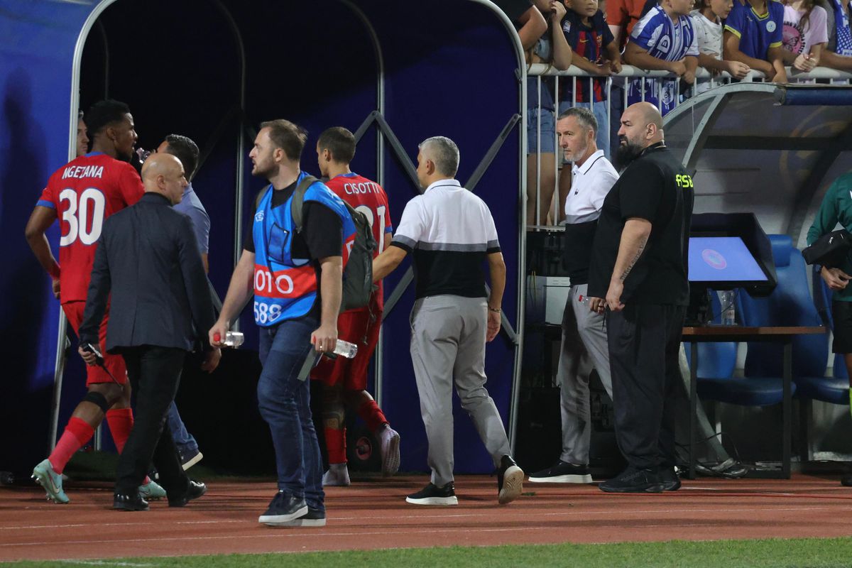 Scandal la finalul meciului Drita - FCSB » Fanii kosovari au venit spre gardurile care apărau terenul: „Țiganii, țiganii!”