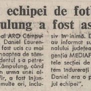 Știre despre decesul lui Daniel Heroiu, de la ARO Câmpulung Muscel