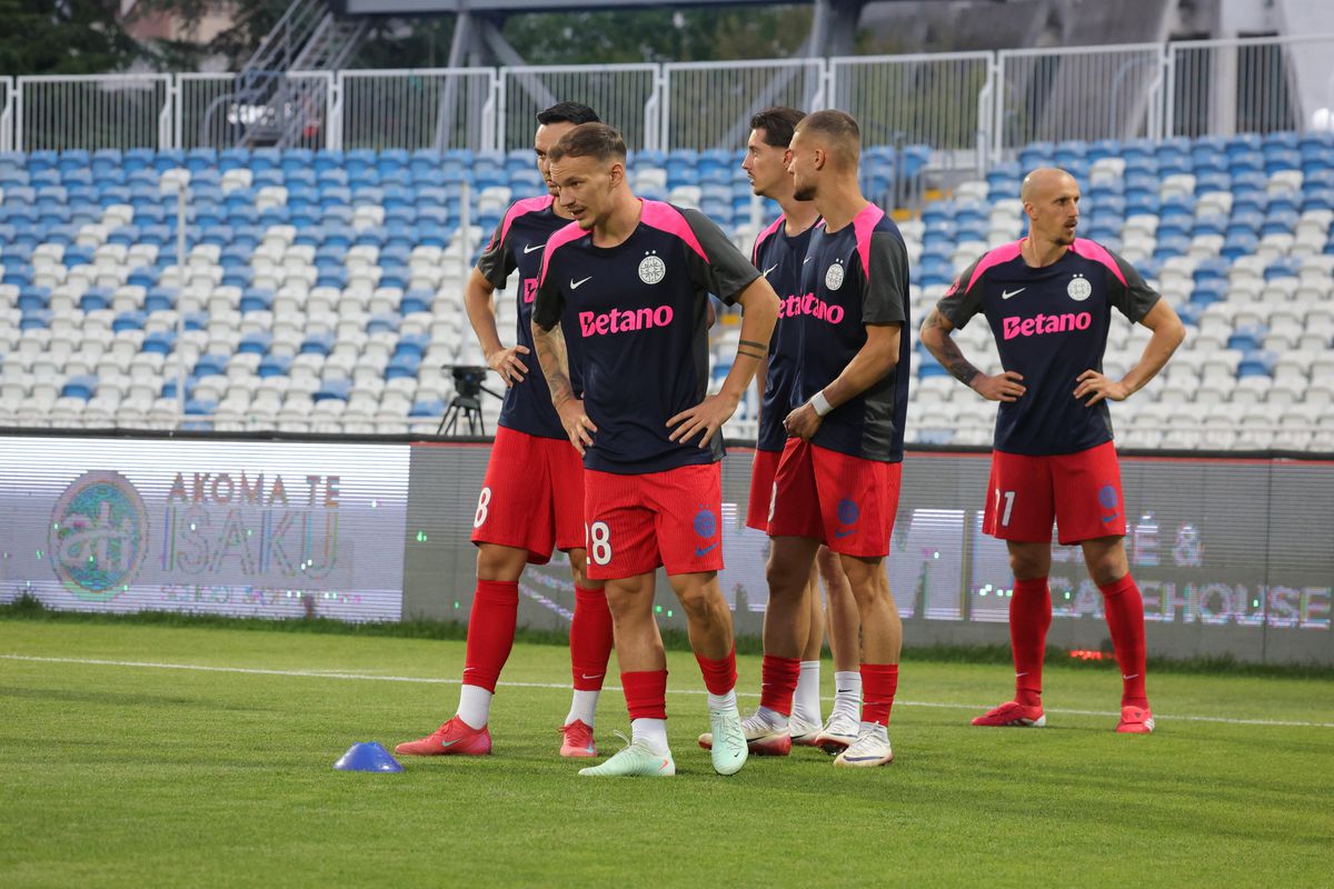 Drita - FCSB, imagini de pe gazon, înainte de meci