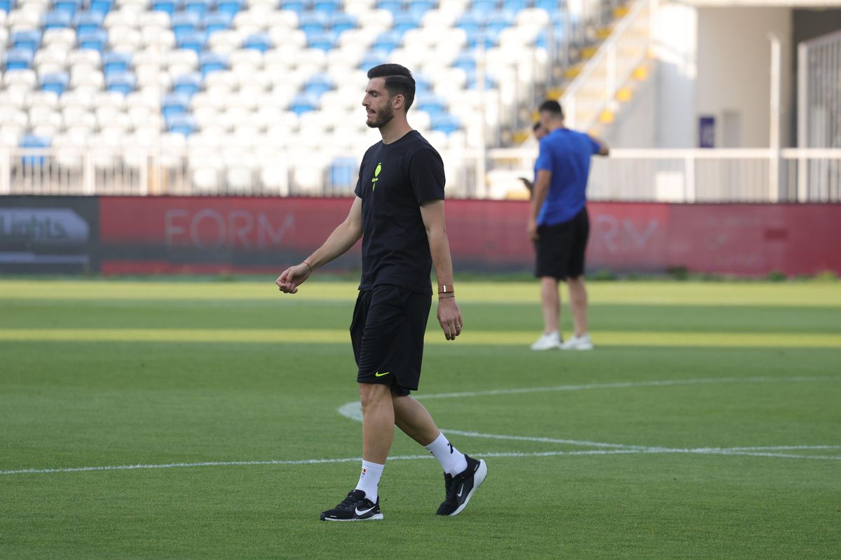 Drita - FCSB, imagini de pe gazon, înainte de meci