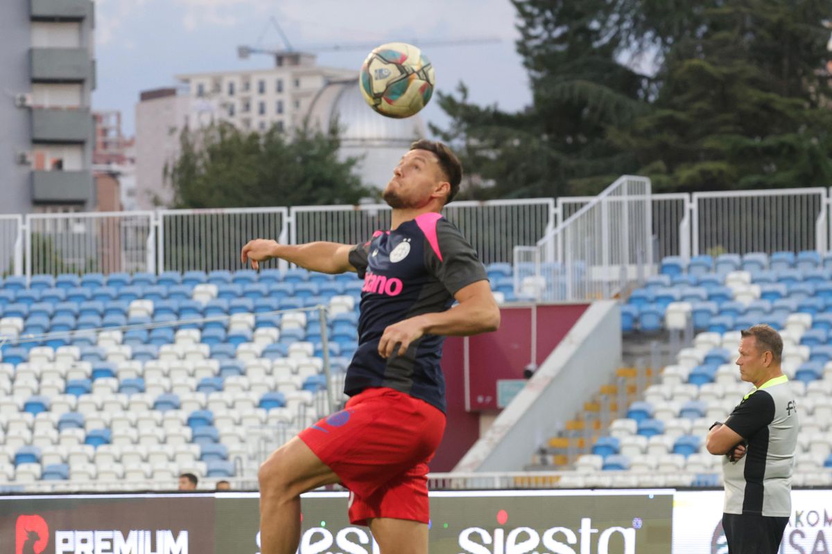 Drita - FCSB, imagini de pe gazon, înainte de meci