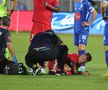 Olaru, accidentat în Drita - FCSB / FOTO: Ionuț Iordache (GSP.ro)
