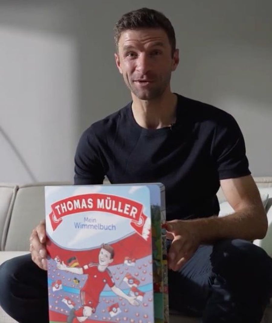 Thomas Muller și cartea sa pentru copii Thomas Muller se amuză pe seama lui Messi și Neymar în cartea lui pentru copii