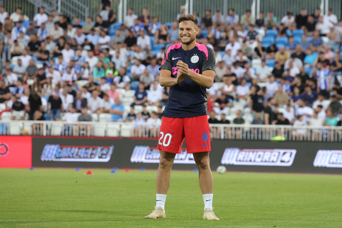 Drita - FCSB, imagini de pe gazon, înainte de meci