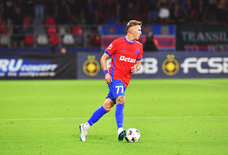 Andrei Gheorghiță, în tricoul FCSB/ FOTO: Cristi Preda (GSP) În ziua meciului cu Drita, FCSB s-a despărțit oficial de un jucător! Prezentat la rivala din Superligă