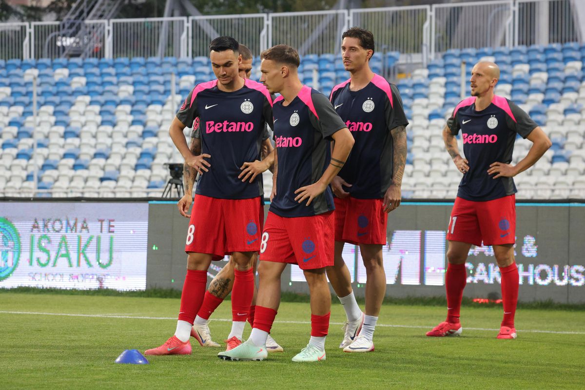 Drita - FCSB, imagini de pe gazon, înainte de meci