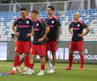 Șut, Pantea, Miculescu și Chiricheș - Drita - FCSB, imagini de pe gazon, înainte de meci/ foto: Ionuț Iordache (GSP)