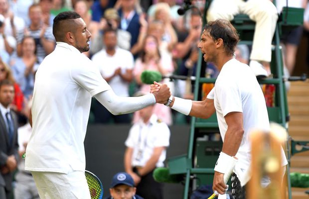 FOTO + VIDEO Nick Kyrgios îl „înghesuie” din nou pe Rafael Nadal » L-a ironizat pe Twitter, apoi și-a șters postarea
